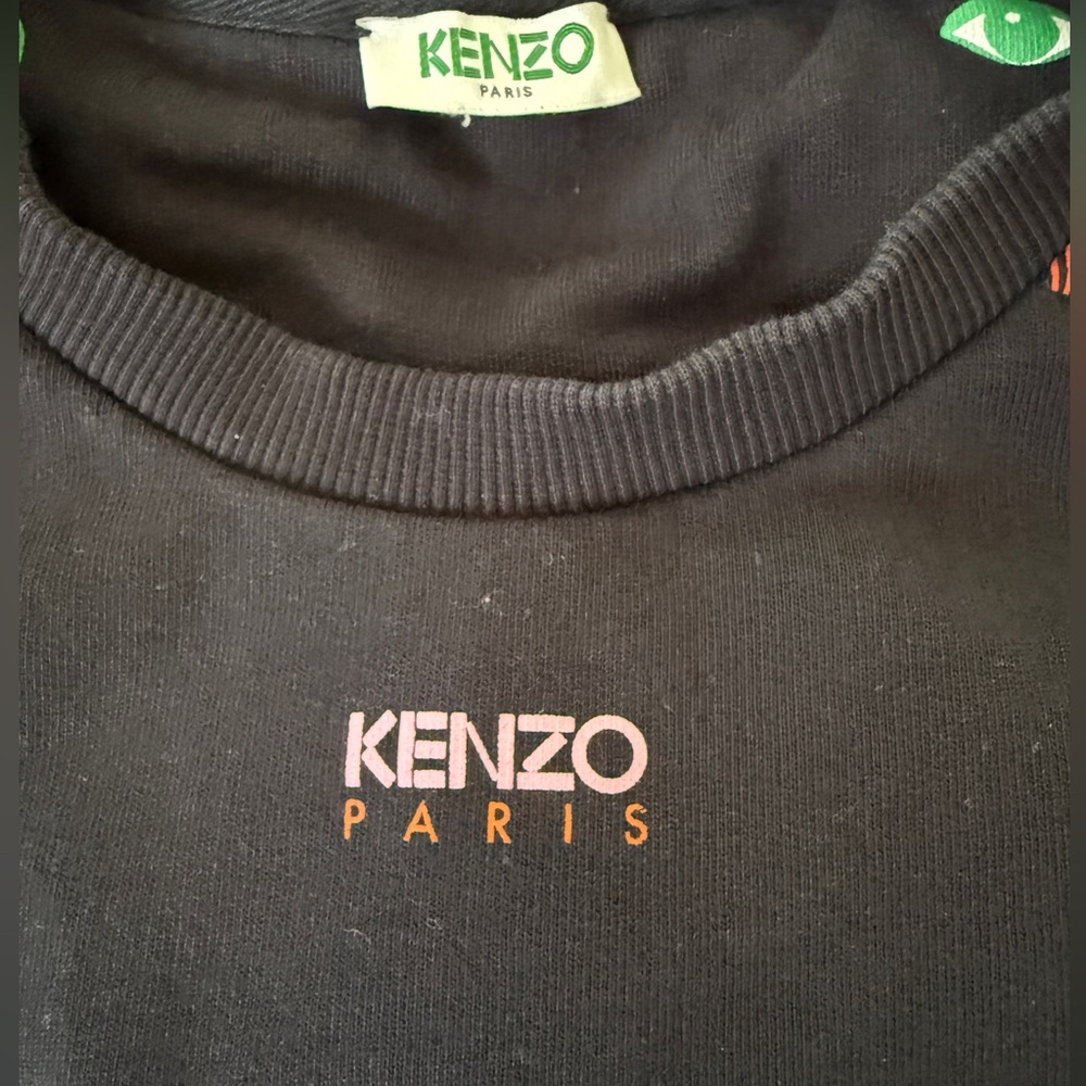 Kenzo Black Sweater with Colorful Embroidery - Picture 4 of 8